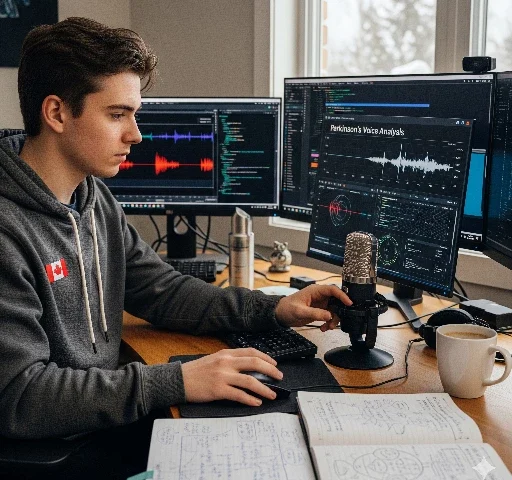 Joven canadiense crea herramienta para detectar el Párkinson usando la voz