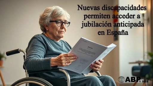 Nuevas discapacidades permiten acceder a jubilación anticipada en España