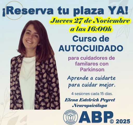 Primer Curso de AUTOCUIDADO para cuidadores de familiares con Parkinson 