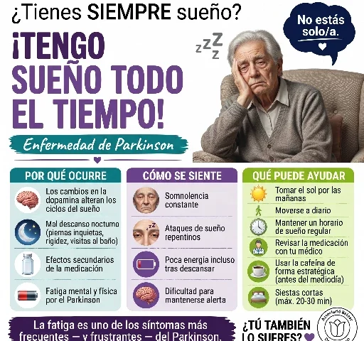 La somnolencia en el Parkinson: un síntoma frecuente que no debes ignorar