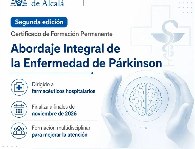 La Universidad de Alcalá lanza la segunda edición de su formación sobre Párkinson para farmacéuticos hospitalarios