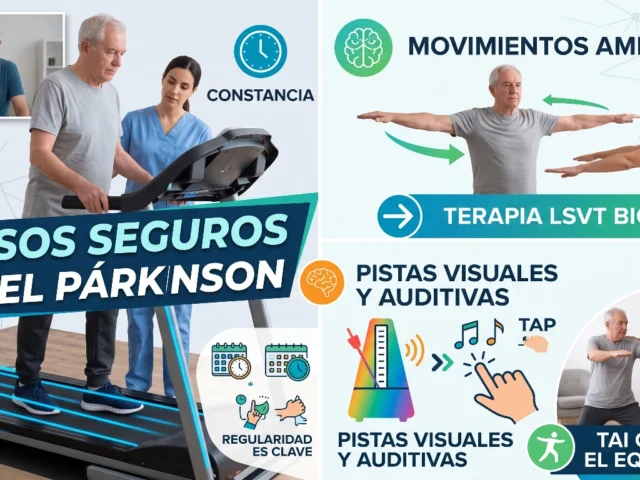 Nuevos ejercicios y terapias ayudan a superar el bloqueo de la marcha en el Párkinson