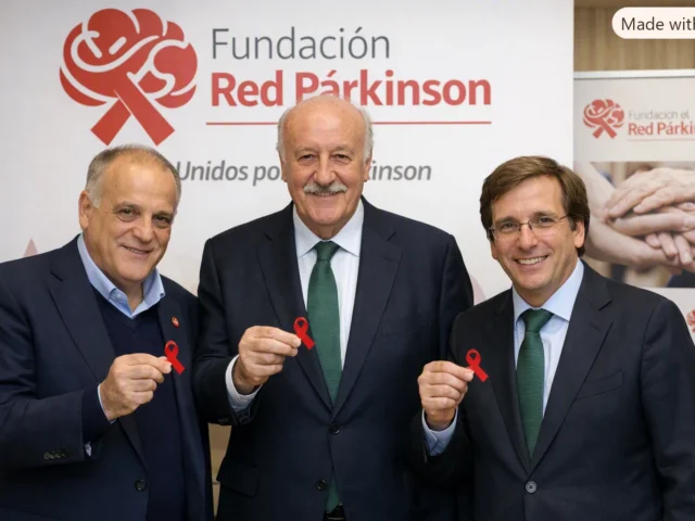 Javier Tebas, Vicente del Bosque y Martínez-Almeida apoyan la presentación de la nueva Fundación Red Párkinson