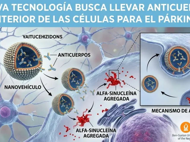 Nueva tecnología busca llevar anticuerpos al interior de las células para combatir el Párkinson