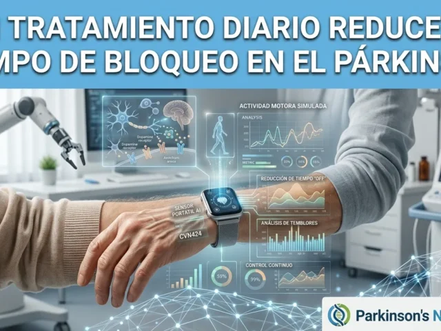 Un tratamiento diario reduce el tiempo de bloqueo («off») en la enfermedad de Párkinson, según un ensayo clínico de fase 3