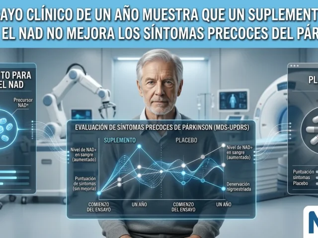 Un ensayo clínico de un año muestra que un suplemento para elevar el NAD no mejora los síntomas precoces del Párkinson