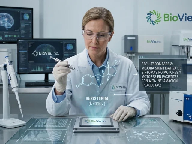BioVie presenta resultados positivos sobre bezisterim para el tratamiento del Párkinson inicial