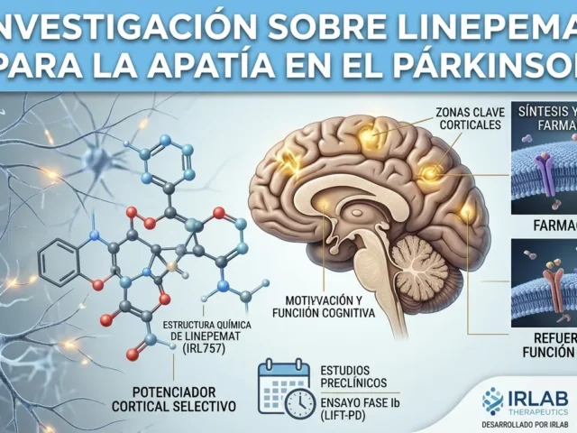 Publicada la investigación científica sobre linepemat, un fármaco en desarrollo para tratar la apatía en el Párkinson