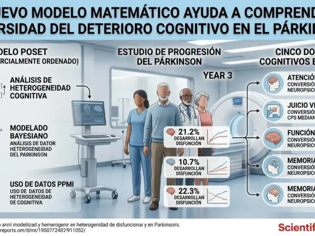 Un nuevo modelo matemático ayuda a comprender la diversidad del deterioro cognitivo en el Párkinson